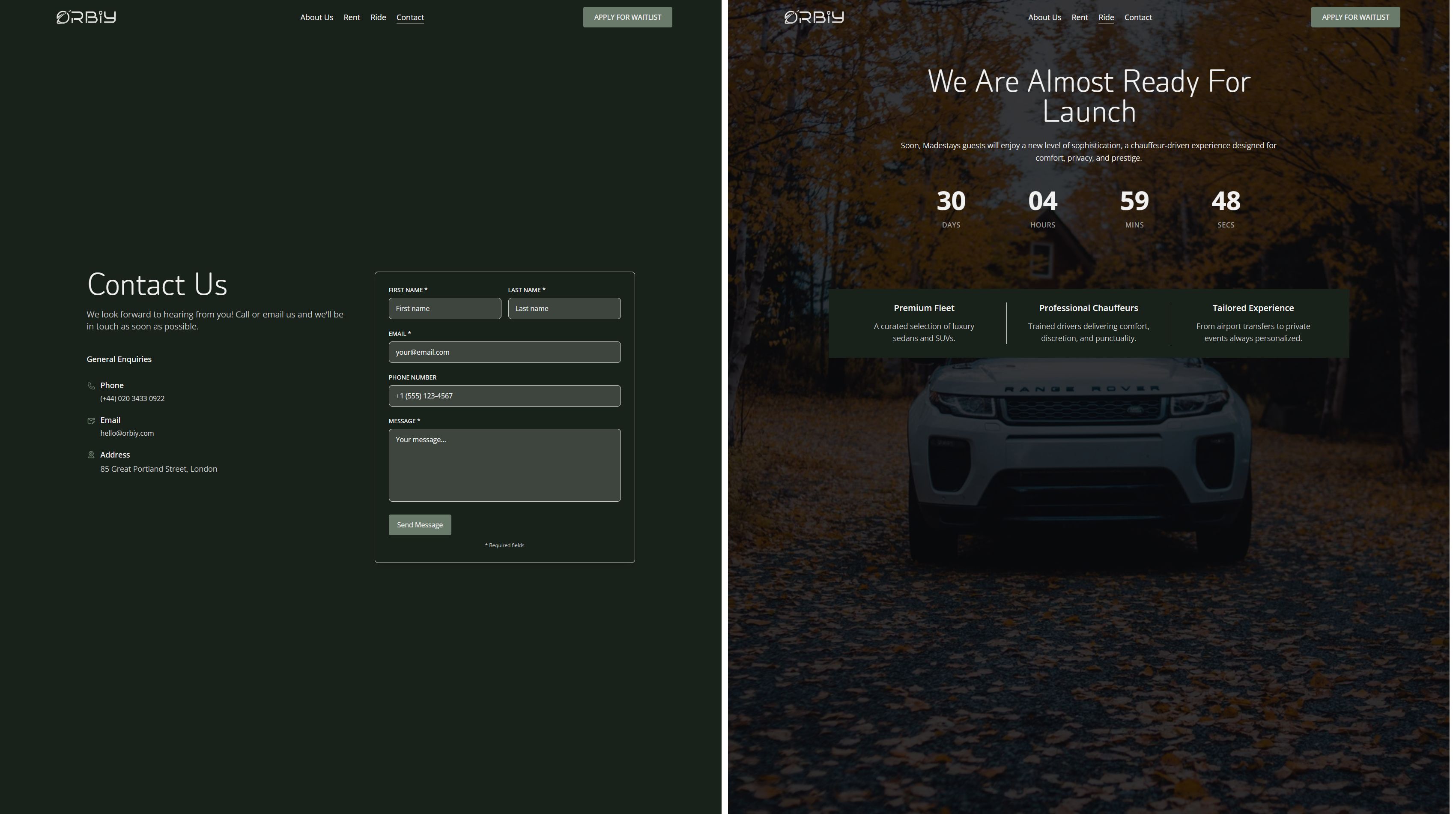 Orbiy project showcase