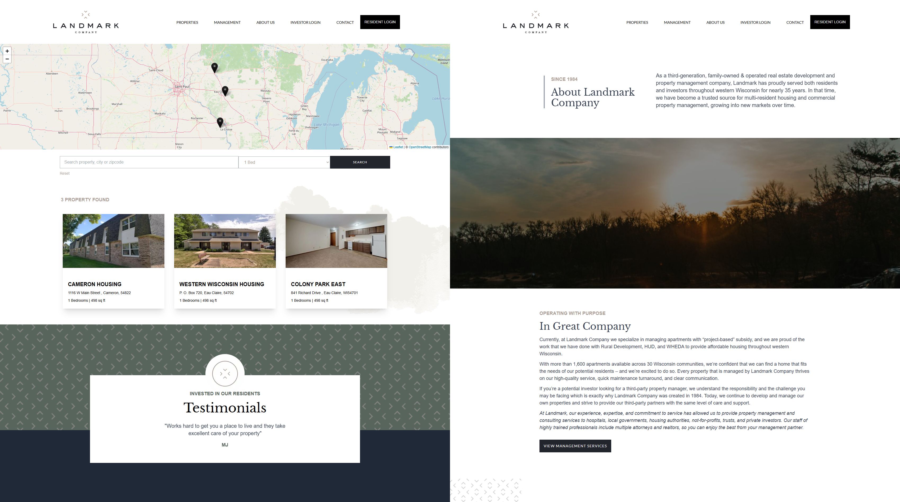 Landmark project showcase