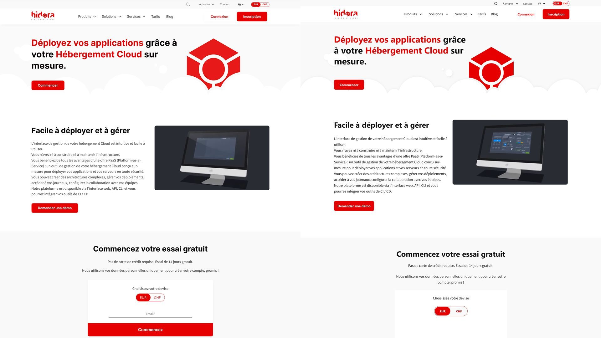 Hidora project showcase