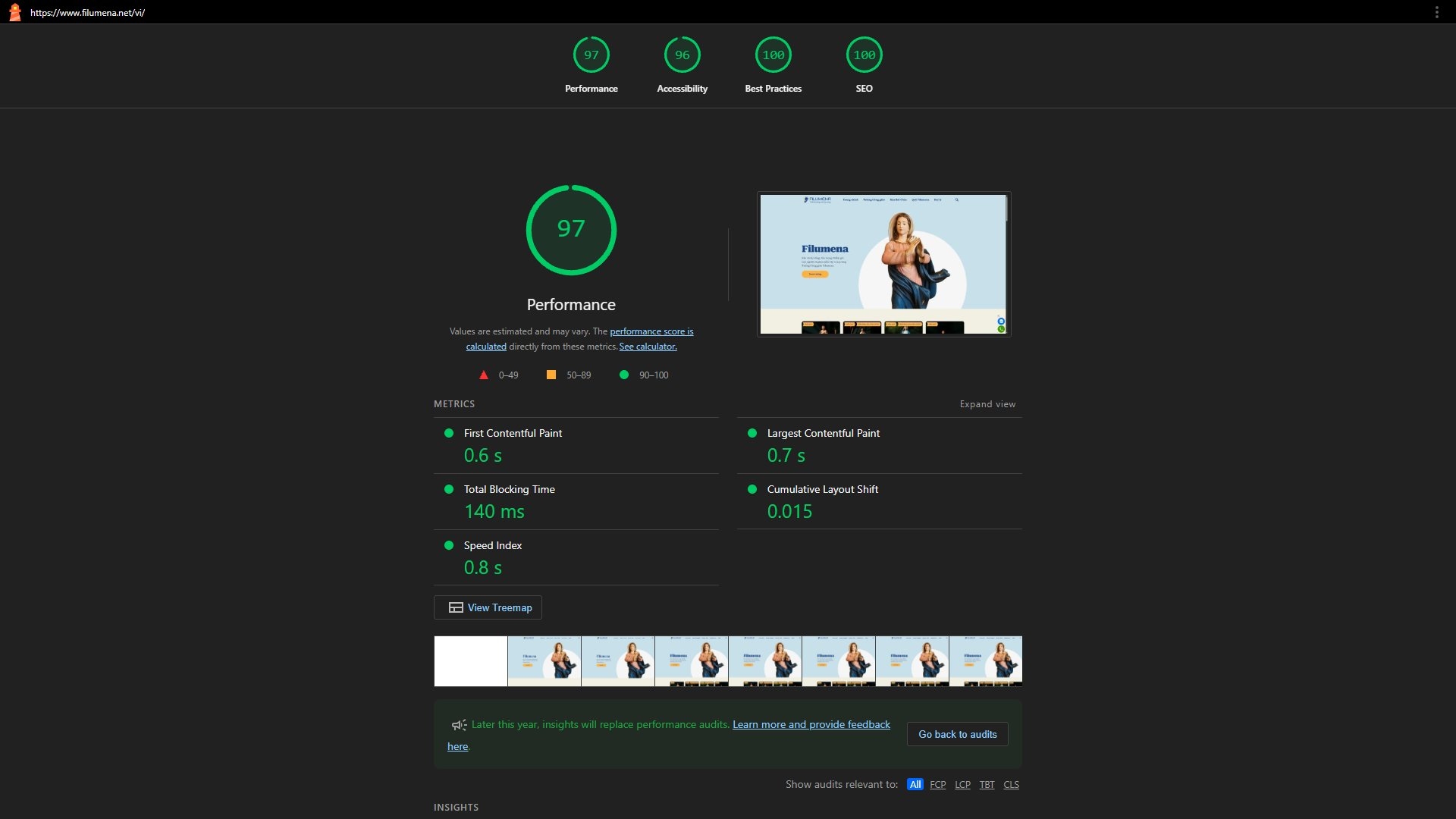Filumena project showcase
